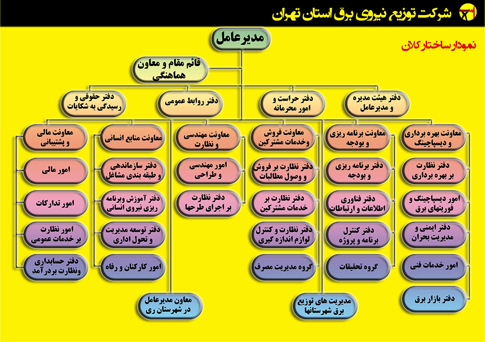 چارت سازمانی